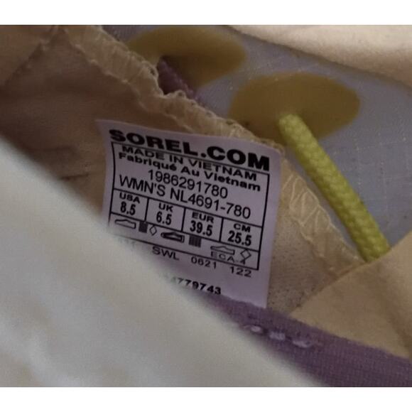 Sorel Kinetic Breakthru Tech Lace Yellow Womens SZ 8.5 Women's Running Shoes - Picture 8 of 9